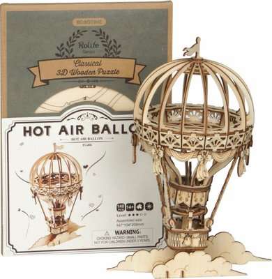 Robotime Hot Air Balloon 3D Wooden Puzzle picture