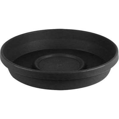 Sebor Super Pot Saucer (Charcoal) (25cm)