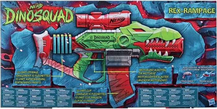NERF DinoSquad Rex-Rampage Blaster