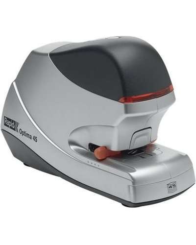 REXEL OPTIMA 45 ELECTRIC STAPLER SILVER/BLACK