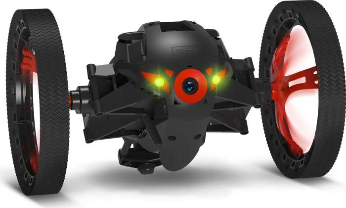Parrot Jumping Sumo App-Controlled MiniDrone for Android and iOS (Black) 720mp camera