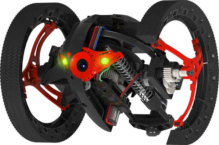 Parrot Jumping Sumo App-Controlled MiniDrone for Android and iOS (Black) 720mp camera