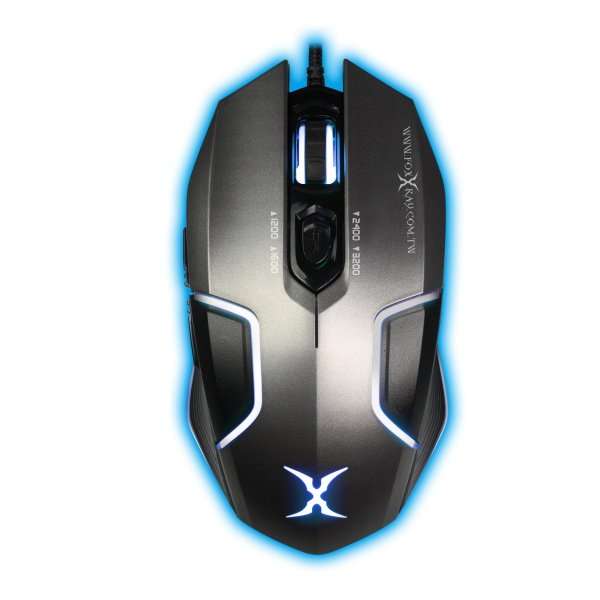 Foxxray Gray Shadow Optical Gaming Mouse Bundle