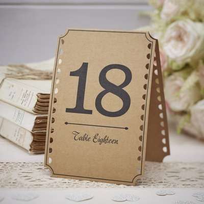 Vintage Affair - Table Numbers (Pack of 1-12)