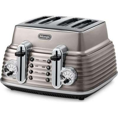 Delonghi Scultura 4 Slice Toaster (Bronze Beige)