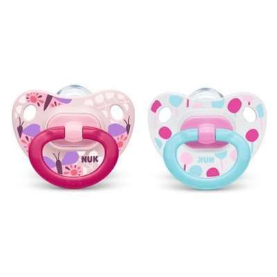 NUK Silicone Summertime Soother (Size 1 | Butterfly/Lollipop)