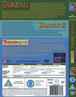 Tarzan/Tarzan 2/Tarzan and Jane (English, Spanish, Portuguese, DVD)