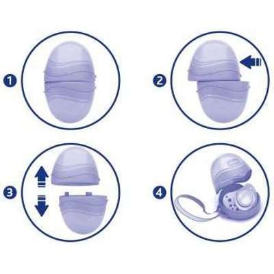 Chicco Double Soother Holder (Blue)