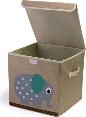 Animal Canvas Storage Box - Elephant