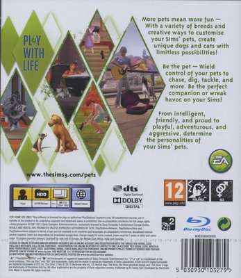 The Sims 3 - Pets (PlayStation 3, DVD-ROM)
