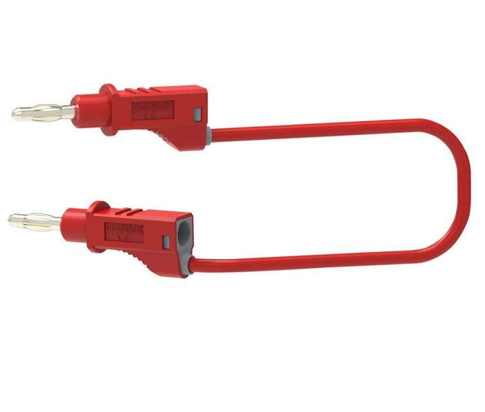Tenma 72-13780 Test Lead, 4mm Stack Banana Plug, 70 VDC, Red, 500 mm
