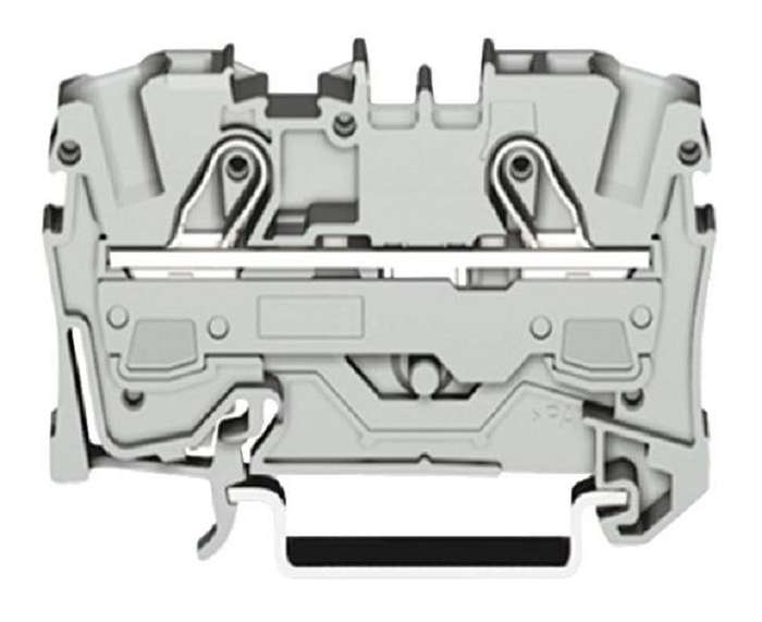 Wago (2006-1207) DIN Rail Mount Terminal Block, 2 Ways, 20 AWG, 8 AWG