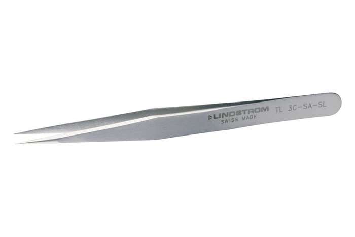Lindstrom (TL 3C-SA SL) Tweezer, Sharp, 110 mm, Stainless Steel Body