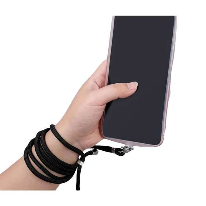 Cell Phone Lanyard Crossbody Adjustable Nylon Neck Strap - Black