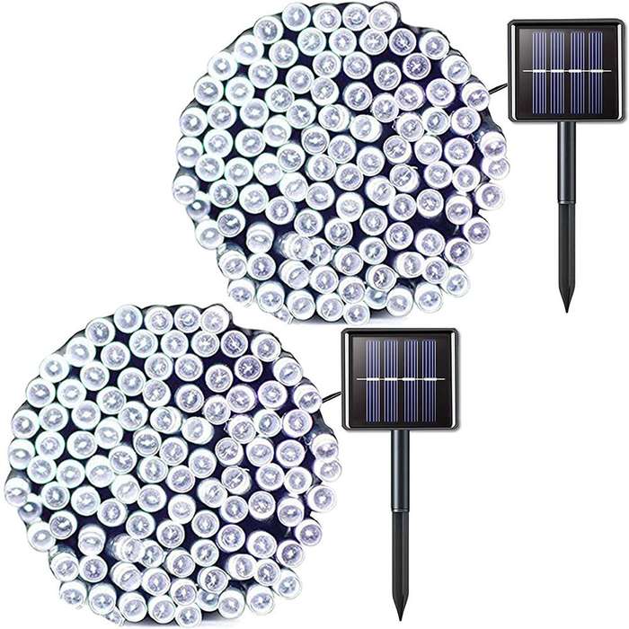 Fairy lights solar christmas lights 2 pack