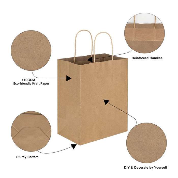 Brown Kraft Paper Bags With Paper Lunch Bags