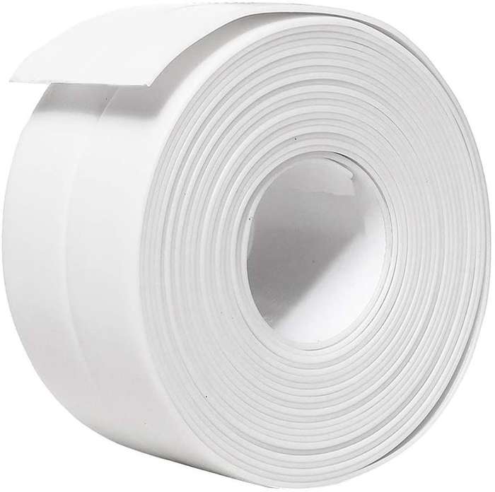 Caulk Tape Self Adhesive Bath & Kitchen Seal Tape -Waterproof - White