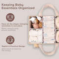 TopikaKids Baby Diaper Organizer, Changing Table Storage, Car Organizer - Pink
