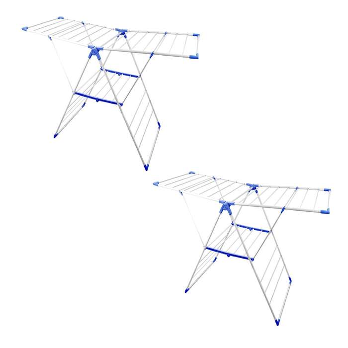 2 x Laundry Drying Rack-Clothes Stand/Hanger with Multiple Hanging-Fold Out