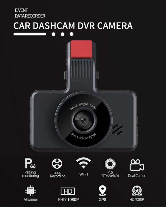 HD 1080P Night G-Sensor Dash Cam Video Audio Recorder CTC-G50