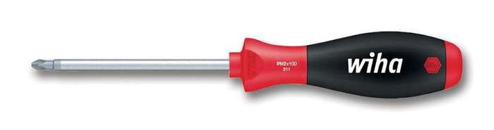 Wiha (311-2) Phillips Screwdriver, #2 Tip, 100mm Blade Length, 218mm Length