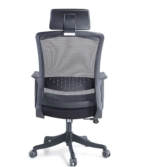 Office Chairs - Mesh Ergonomic with Headrest - Black Colour