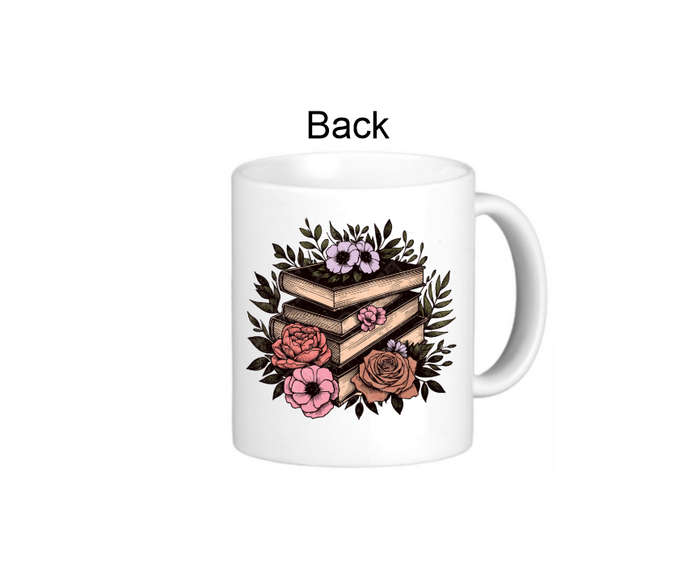I Love Books More Than People Coffee Mug - Stacked Book Design