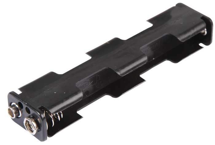 Multicomp Pro (MP000317) Battery Holder, Long, Snap, 4 x AA