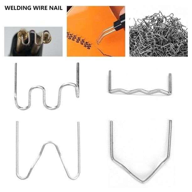 400 PC 4 Sizes Hot Staples For Plastic Welder Kit in Plastic Carry Case