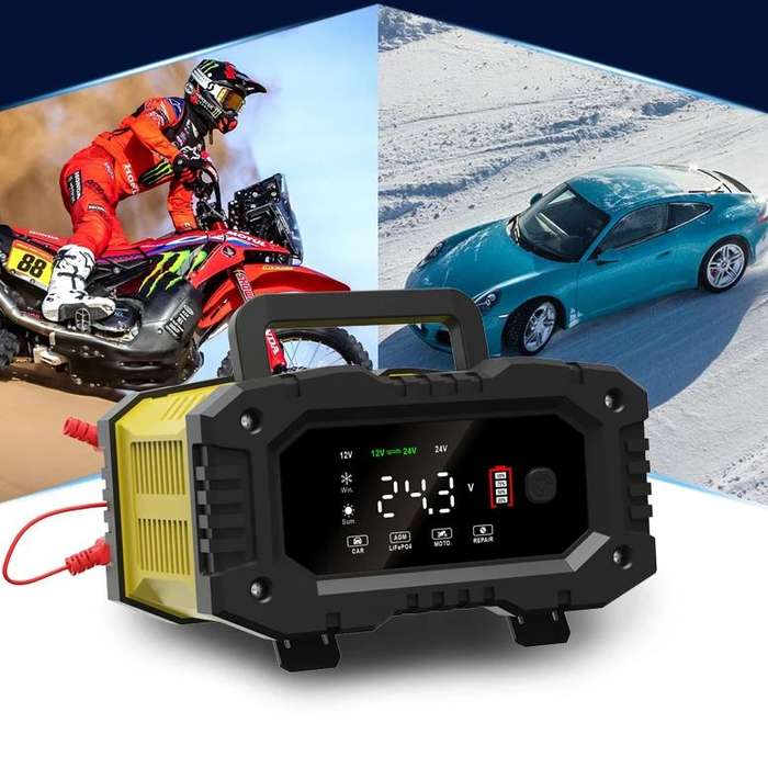 Battery Charger 12V-10A 24V-5A + 12V Battery Tester