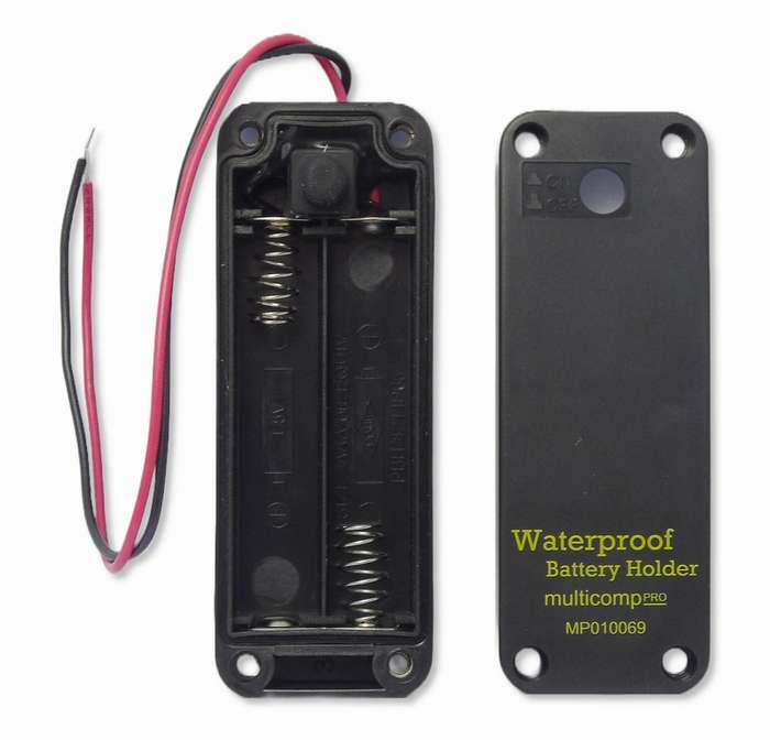 Multicomp Pro (MP010069) Battery Holder 2xAAA Size, 150mm