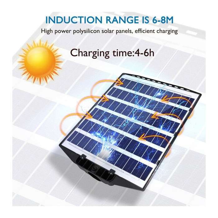 300w Solar LED Flood Light / Street lamp Built In Solar Panel and Remote
