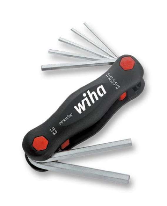 Wiha (23035) Hex Key Set, Fold-Out Holder, 7 Pieces