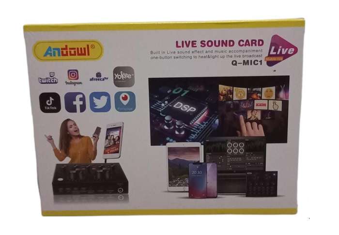 Live Sound Card - Built in Live Sound Effects - Light up the Live Broadcast