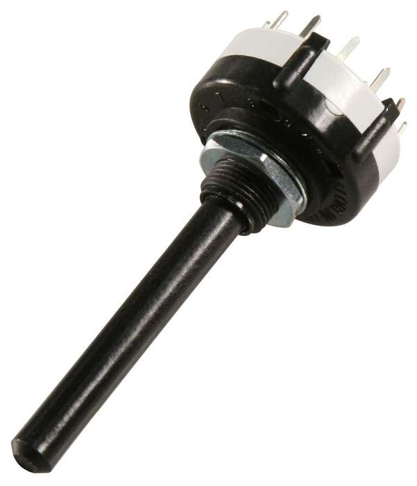Lorlin (CK1050) Rotary Switch, 6 Position, 2 Pole, 30 °, 150 mA, 250 V, CK