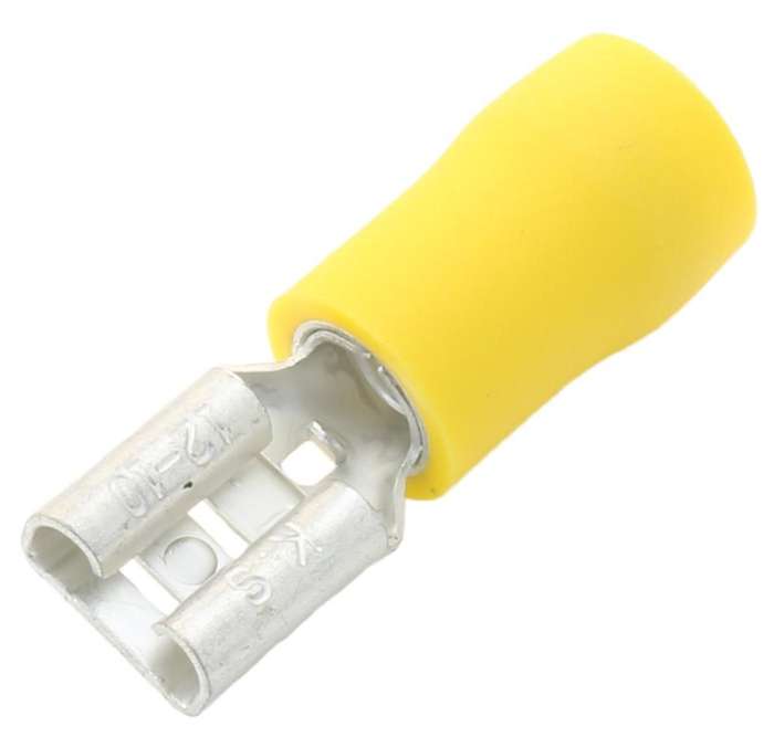 Multicomp Pro (FDD5-250) Quick Disconnect Terminal, 0.25" x 0.032", 12 AWG