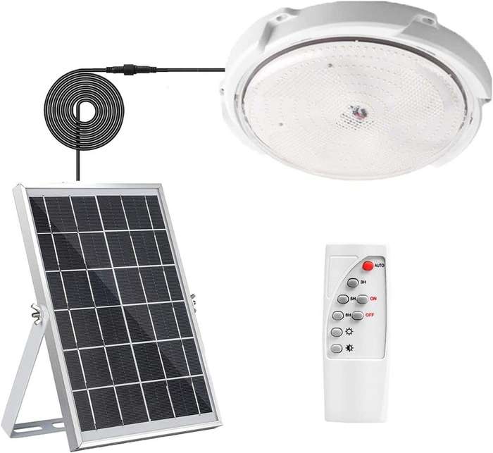 100W Solar Ceiling Light with Remote Control