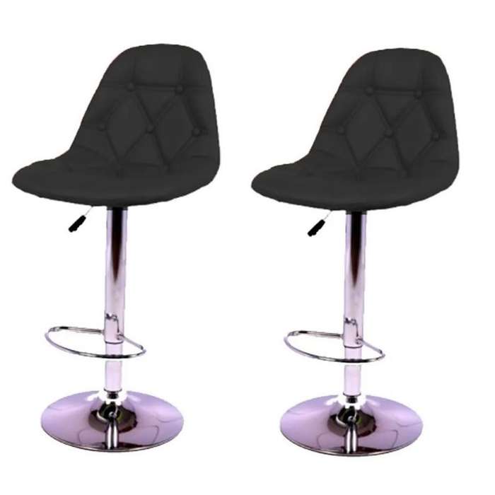 Bar Stools - 2 Piece Soft foam Faux Leather