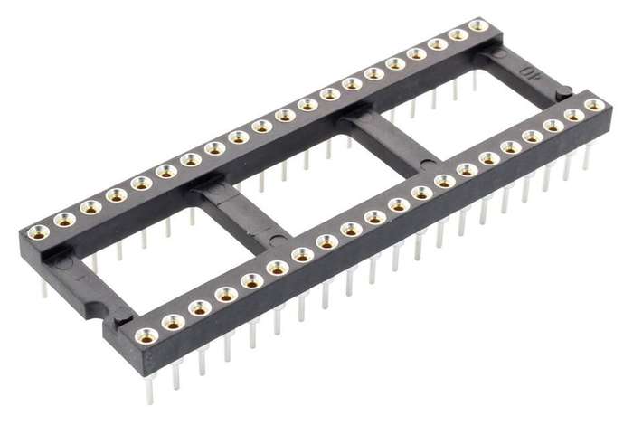 Harwin (D2822-42) IC & Component Socket, 22 Contacts, DIP, 2.54 mm