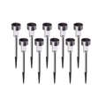 Stainless steel Solar floor lamp 10pcs Solar Light Set  (Floor Mount Pack of 1)