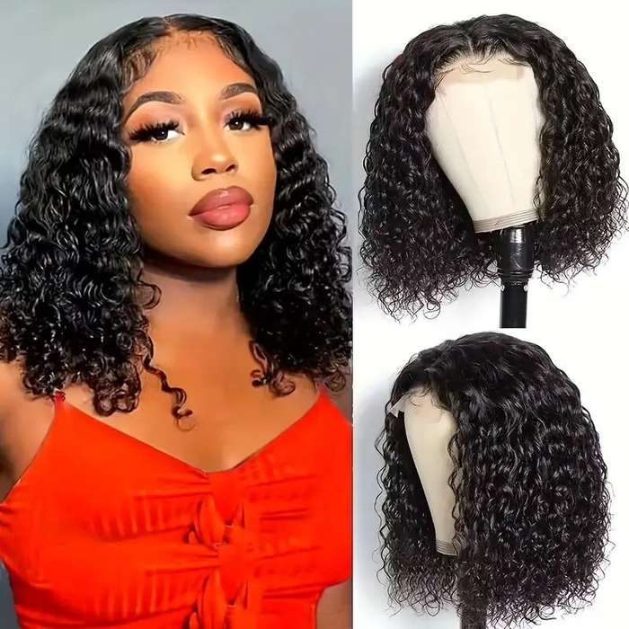 10inch Virgin Human Hair - Waterwave Wig