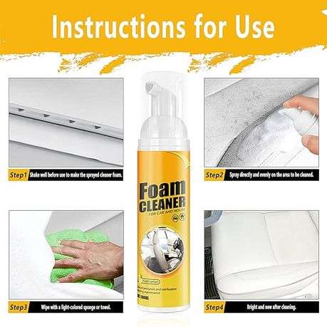 Set of 3 Foam Cleaner For Car And House