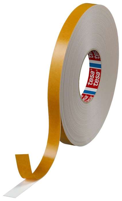 Tesa (04957-00008-00) Foam Tape, Double Sided, White, 19.05 mm x 25 m