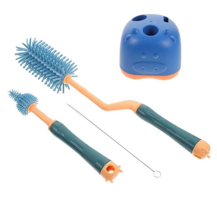 Bottle Brush Cleaning Set With Holder