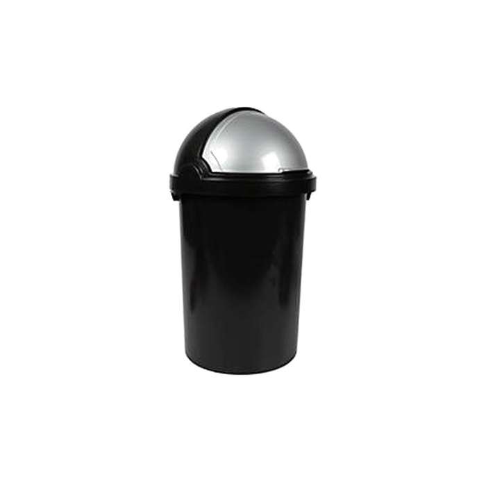 DH - Flip-Top Dustbin 50L  Black