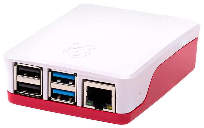 Raspberry Pi (PI4B_CASE_RED/WHITE) Raspberry Pi 4 Model B Official Case