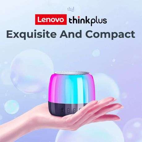 LENOVO - K3 PLUS - RGB Lighting Surround Sound Wireless Speaker - Black