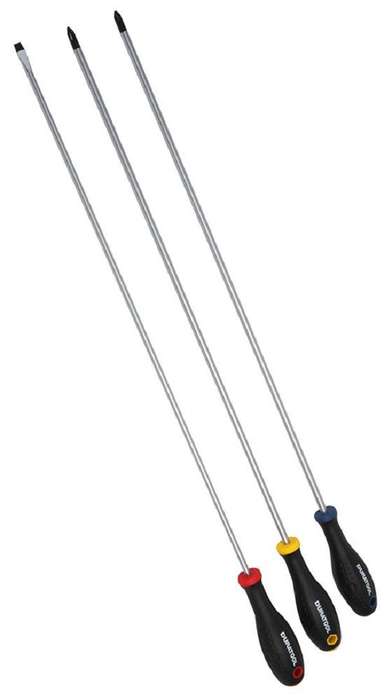Duratool (D03442) Screwdriver Set, Long, 3 Piece
