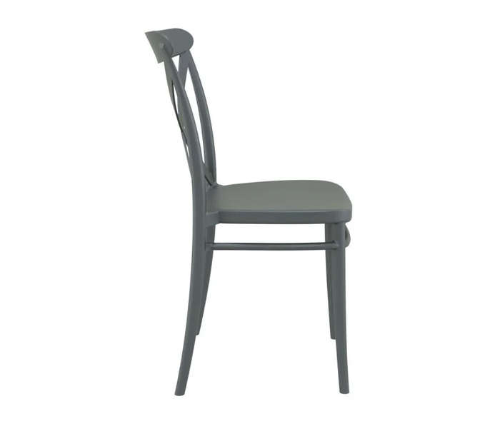 Classic Cross Back Dining Chair - 1 Pack - Grey
