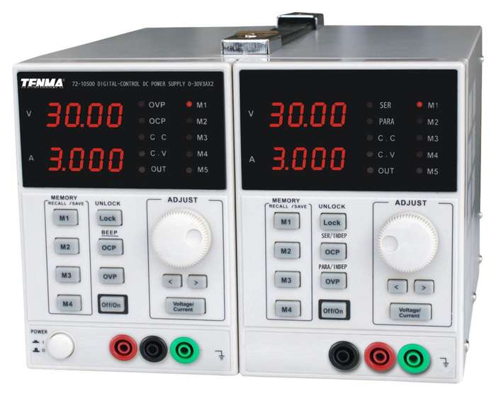 Tenma 72-10500 Dual Channel Adjustable DC Power Supply